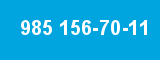 985 156-70-11
